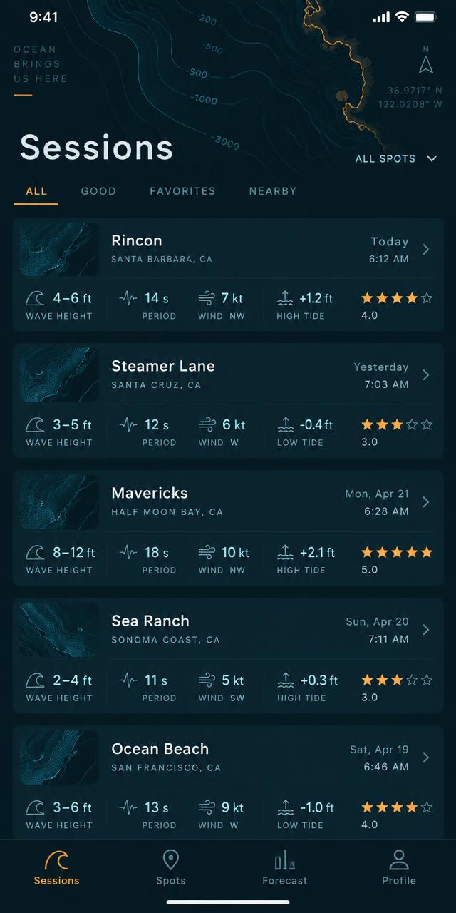 BraziSurf Seven Bzino Sessions screen